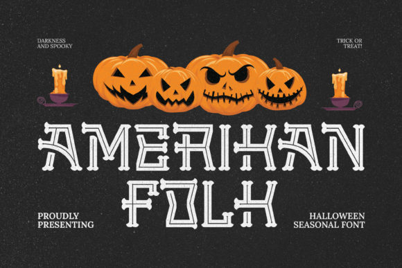 Amerikan Folk: A Spooky Display Font That Elevates Your Brand