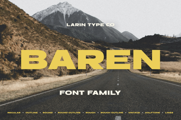 Baren Font Review: Elevating Campaign Visuals with Bold Display Typography