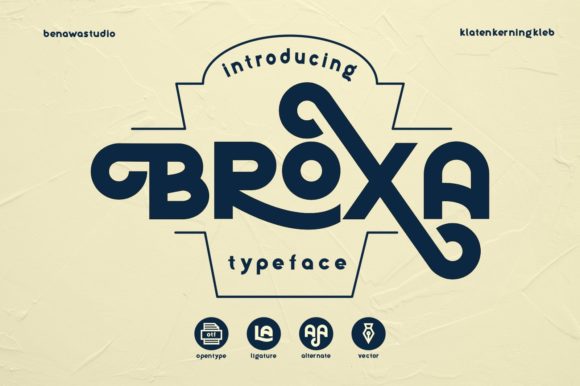 Broxa: A Vintage Display Font for Modern Web Design