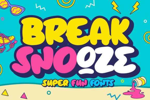 Creating Playful Visuals With Break Snooze Font