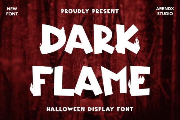 Dark Flame Font: A Bold Display Typeface for Maker Projects