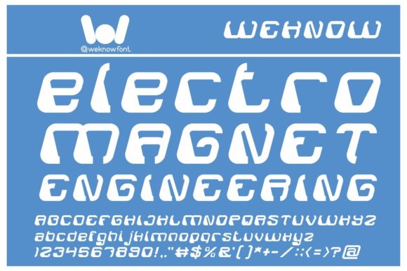 Electro Magnet: A Display Font for Distinctive Digital Design