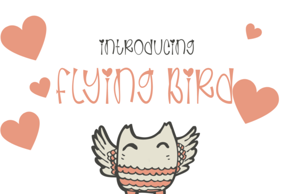 Flaying Bird: A Whimsical Display Font for Editorial Design