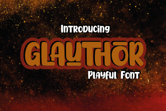 Glauthor: A Playful Brushed Display Font for Brand Identity