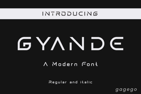 Gyande Typeface for Sharper Campaign Design