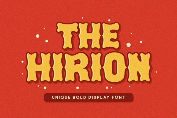 Hirion: A Bold Display Font for Crafters and Product Creators