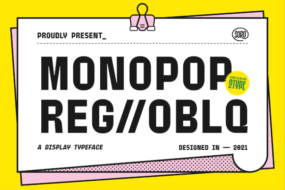 Monopop: A Display Font for Building Consistent Business Brands