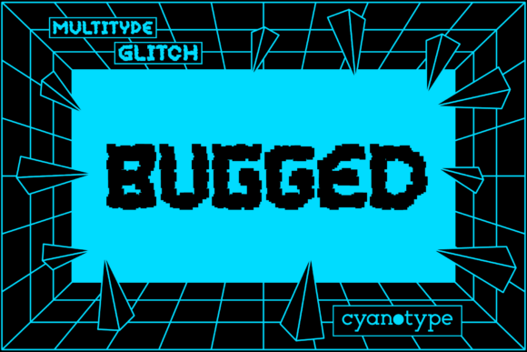 MultiType Glitch Bugged: Distorted Pixel Font for Branding