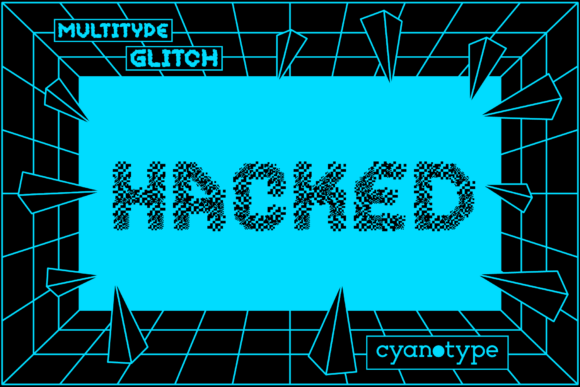 MultiType Glitch Hacked: A Pixel Display Font for Editorial Design