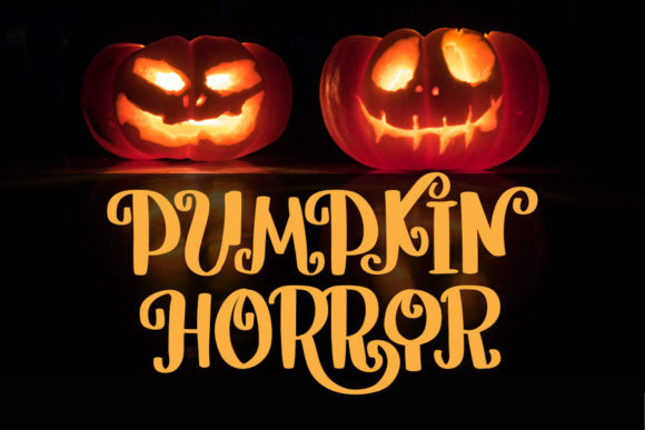 Pumpkin Horror: A Spooky Display Font for Bold Creative Projects
