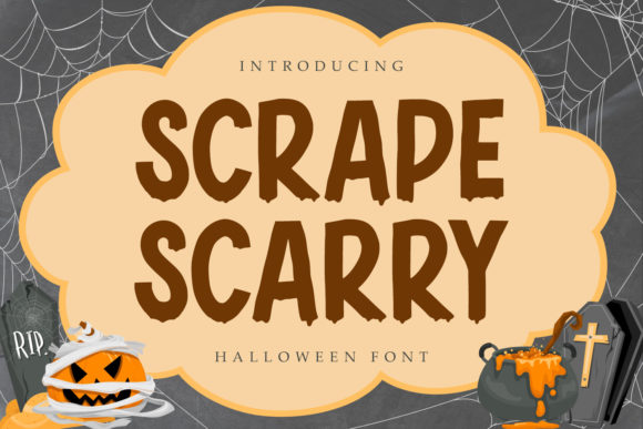 Scrape Scarry: A Spooky Display Font for Editorial Atmosphere