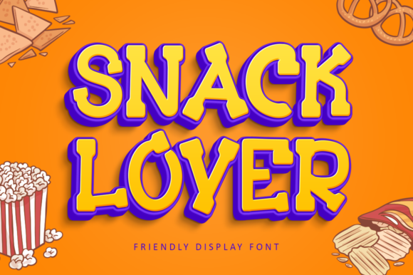 Snack Lover: A Display Font for Friendly Editorial Moments
