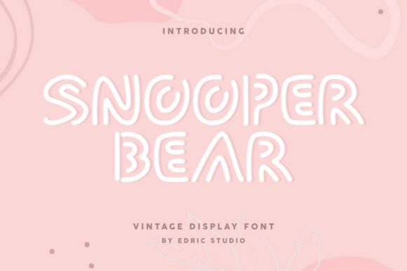 Snooper Bear: A Playful Display Font for Branding Projects