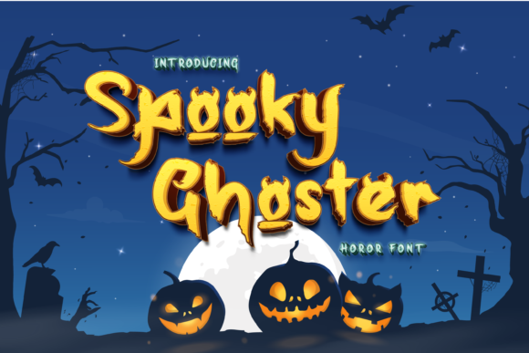 Spooky Ghoster: A Playful Display Font for Handmade Magic