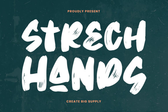 Strech Hands: A Display Font with Expressive Character