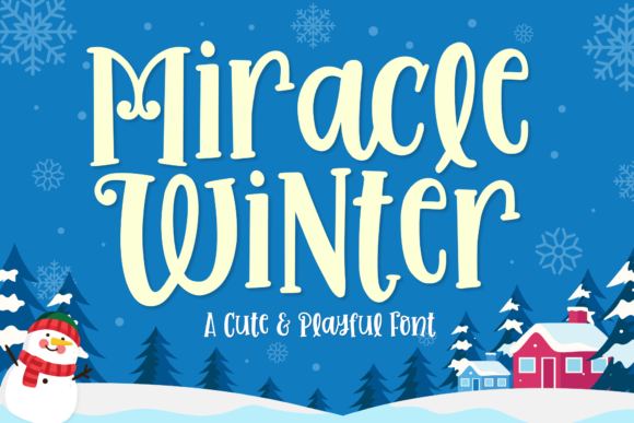 The Miracle Winter Font: Your Secret Weapon for Crafting Cozy, Playful Designs