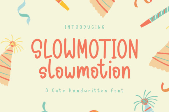 The Slowmotion Font: A Cute and Playful Display Typeface for Your Marketing Campaigns