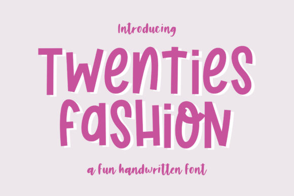 Twenties Fashion Font: A Chic Display Typeface for Makers
