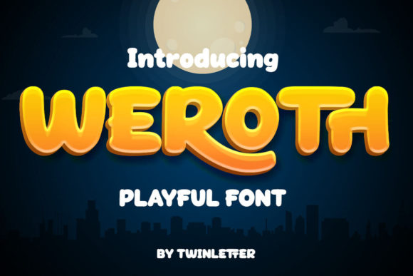 Weroth: A Playful Display Font for Editorial Brilliance